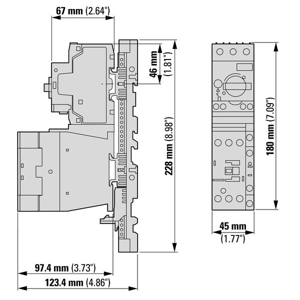 Démarreur direct, 3p, 4.0kw/400v/ac3, 50ka (MSC-D-10-M17(230V50HZ)) - Eaton - 101045