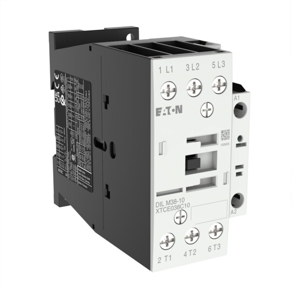 Contacteur de puissance, 3p+1f, 18.5kw/400v/ac3 (DILM38-10(190V50HZ,220V60HZ)) - Eaton - 112426