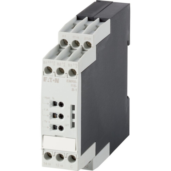 Relais amp., 1 - 5 a, 3 - 15 a, 24 - 240 v ac, 50/60 hz, 24 - 240 v dc (EMR6-I15-B-1) - Eaton - 184755