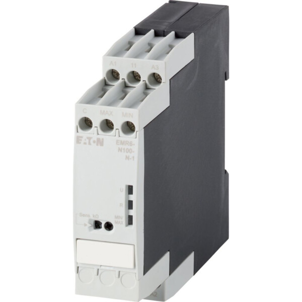 Relais contrôle, 110 - 130 v ac, 50/60 hz, 220 - 240 v ac, 50/60 hz, 5 - 100 k? (EMR6-N100-N-1) - Eaton - 184758
