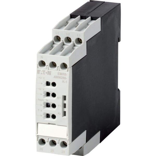 Relais de contrôle d'ab de phases, multifonctions, 180 - 280 v ac, 50/60/400 hz (EMR6-AWN280-K-1) - Eaton - 184769