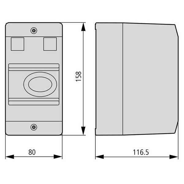 Coffret isolant, ip65, +membrane pour l'actionnement, pour pkz01, version na (CI-PKZ01-NA-G) - Eaton - 281409