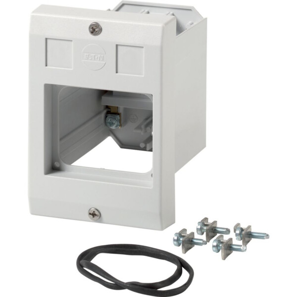 Coffret isolant, montage encastré, hxlxp=129x85x80mm, +découpe 45mm, pour pkz01 (E-PKZ01-X) - Eaton - 289935