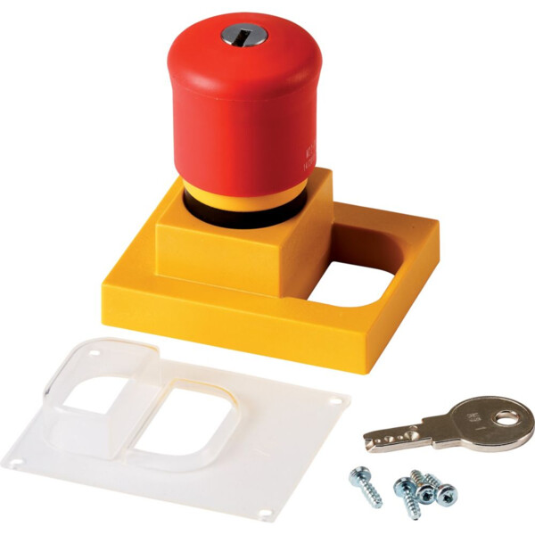 Bouton d'arrêt d'urgence, déverrouillé par clé, pour boîtier (CI/E-PKZ01-XPVS) - Eaton - 289938