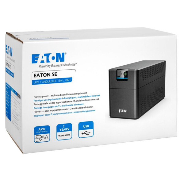 Onduleur eaton série e, 5e g2 1200va, line interactive, sortie prises fr, usb - Eaton - 5E1200UF