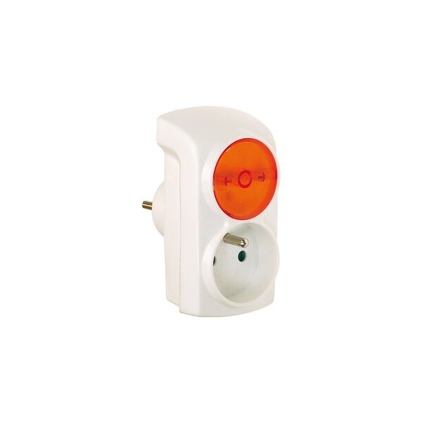 PRISE 1X16A + VEILLEUSE RONDE - Ebenoid - 011810