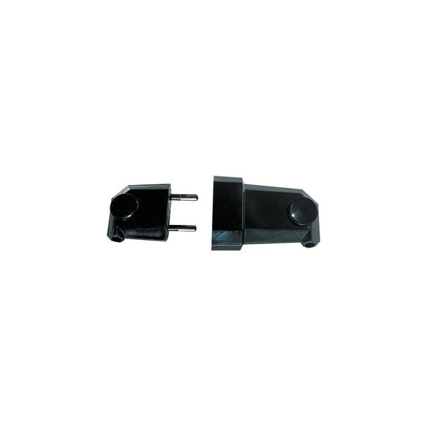 FICHE MALE 6A 2P S.LATERALE NOIR - Ebenoid - 020242