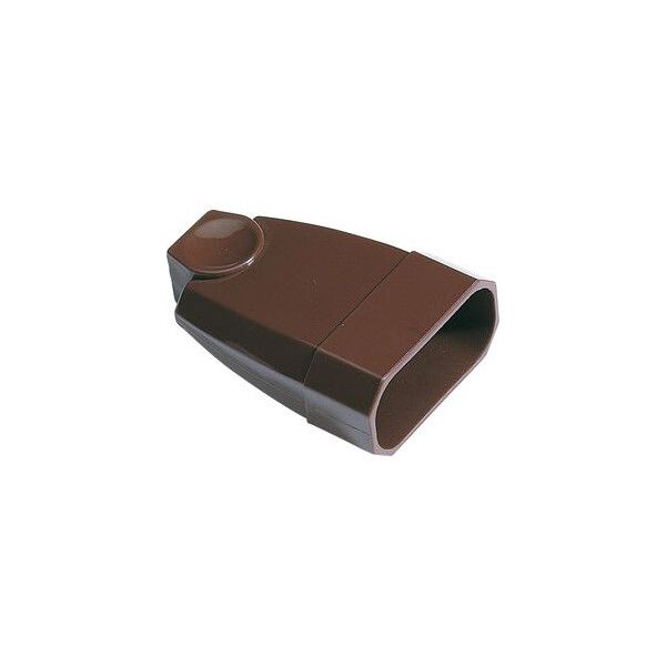 FICHE FEMELLE 6A 2P MARRON - Ebenoid - 020276