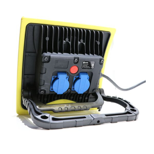 Projecteur LED Elwis - 5m - 60W - 3800lm - 5000K - IP54 - IK09 - Noir et jaune - Elwis - 80034
