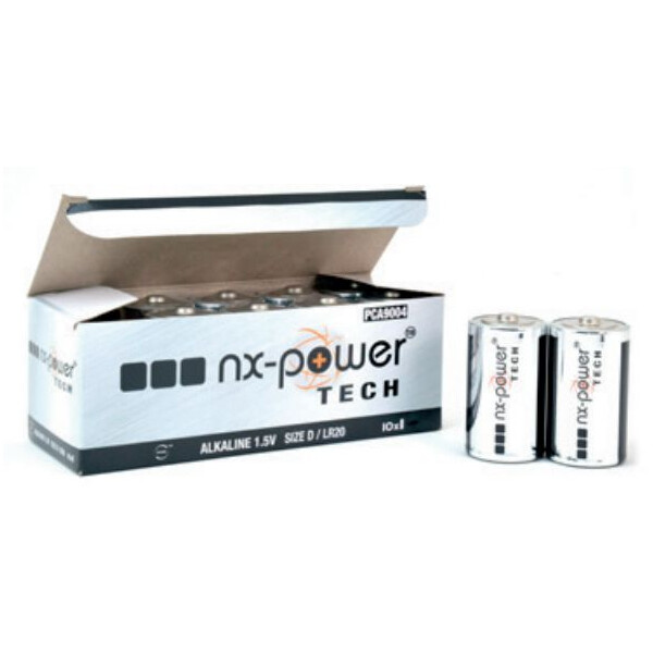 Boîte de 10 Piles NX-POWER TECH Enix Energies - 1,5 V - LR20 - Enix Energies - PCA9004