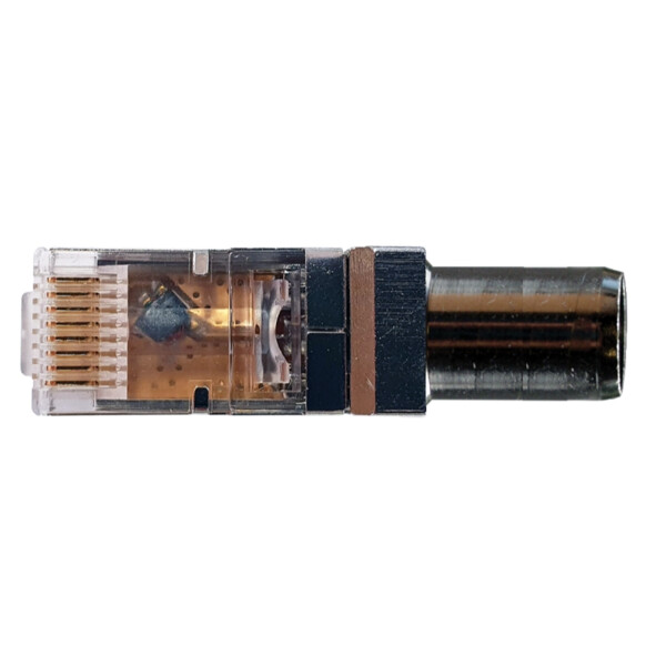 Blister de 2 Adaptateurs RJ45 vers IEC Mâle Balun Evicom - Evicom - ACONRJ/IECMB