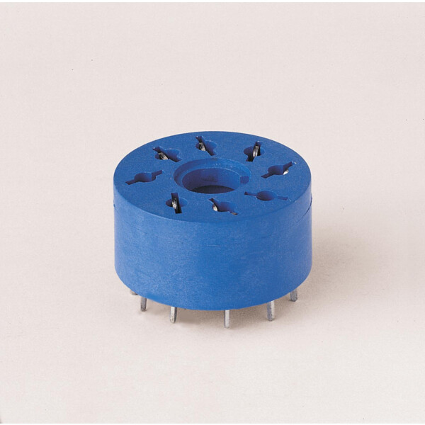 Support ci octal 10a 250v pour série 6012, bleu, diam 20,5mm (9014) - Finder - 72371