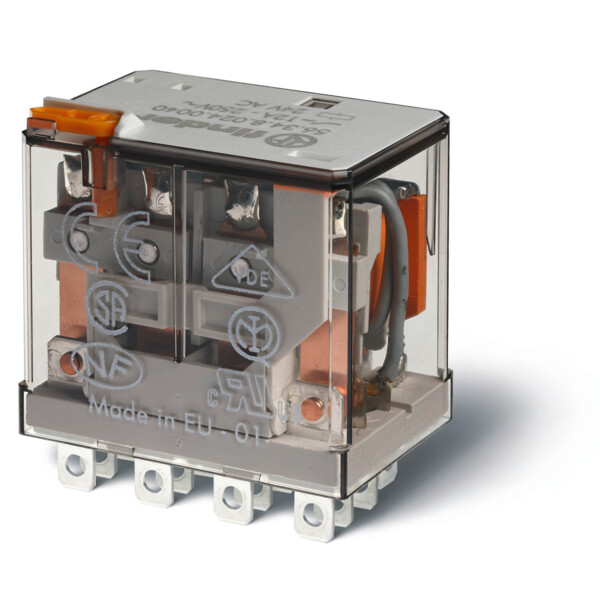 Relais de puissance 4rt 12a 48v dc, bouton test (563490480010) - Finder - 39596
