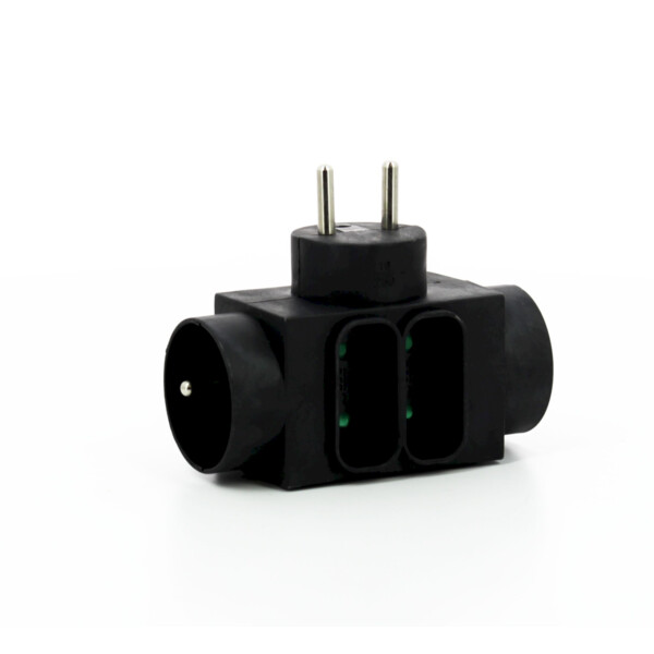 Prise quadriplite 2xP-6A + 2X2P + T10/16A - Franelec - QUAD6_16N