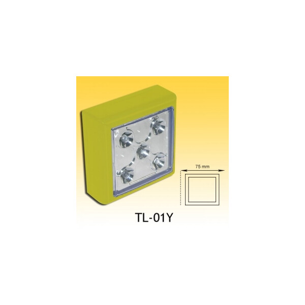 Touch Light 5 LED jaune spot à coller - Franelec - Franelec - TL_01Y