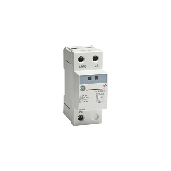 Parafoudre Cl 2 General Electric SA Monobloc 15kA 230V Ph+N - General Electric - 667488