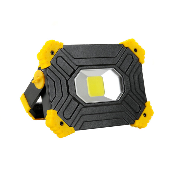 Projecteur portable de chantier compact à LED 10W - sur batterie (Li-Ion) - Generix - 0232239