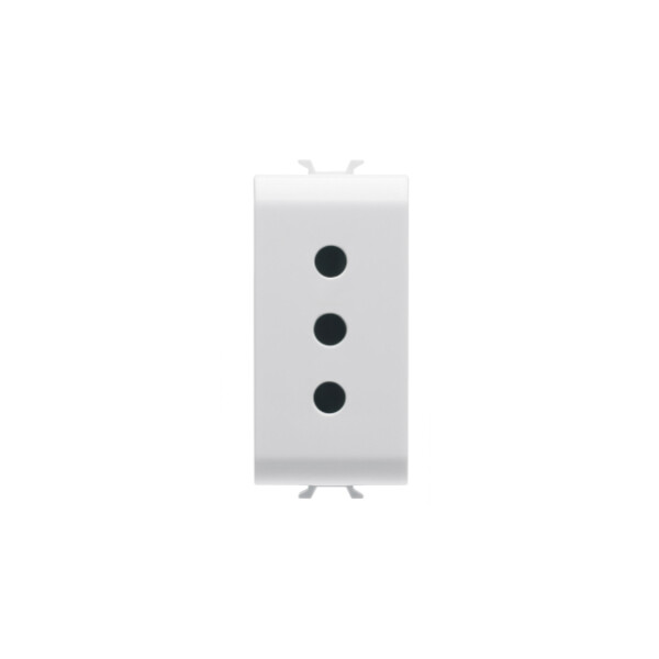 Prise 1m 2p+terre 10a P11 Std Italien Bl - Gewiss - GW10201