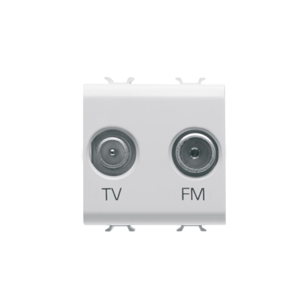 Prise Tv+fm 2m Blanc - Gewiss - GW10381
