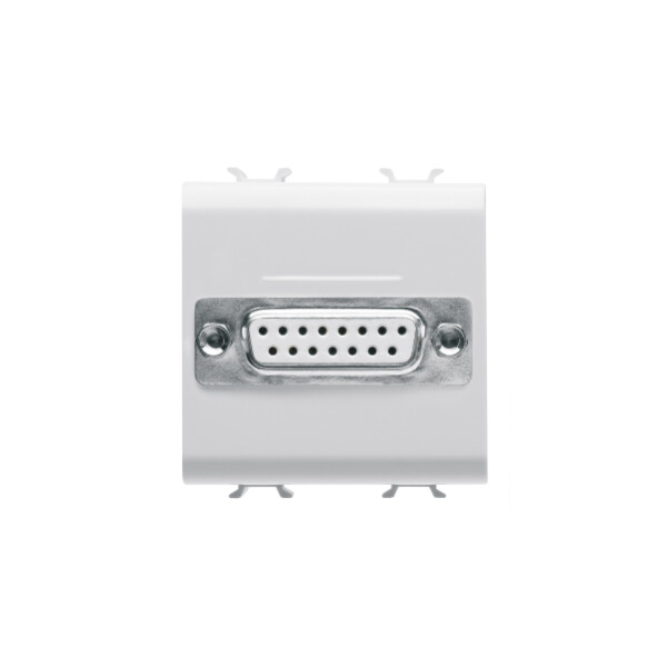 Connecteur Sub-d 15 Contacts 2m Blanc - Gewiss - GW10442