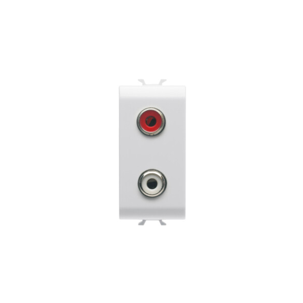 Connecteur Double Rca 1m Chorus Blanc - Gewiss - GW10453