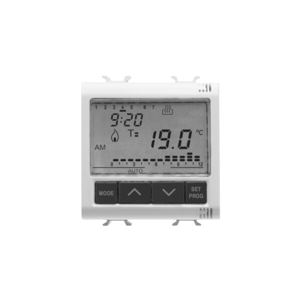 Thermostat Pr. En EncastrÉ 2m 230vac Bl - Gewiss - GW10703