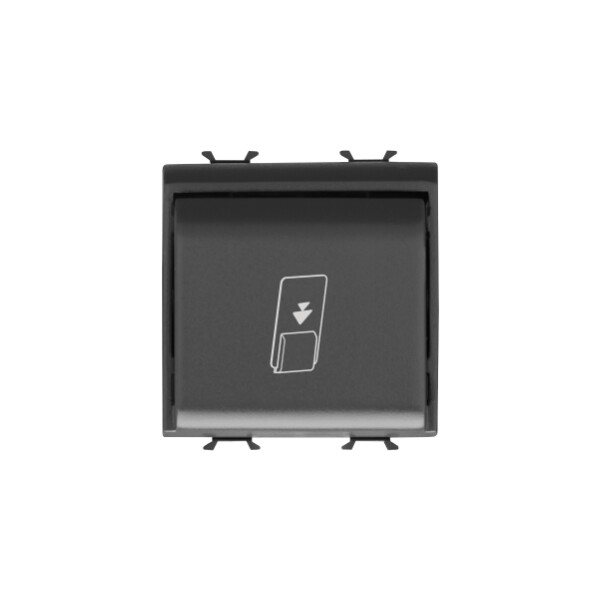 Interrupteur Badge Elettromec.2m Noir - Gewiss - GW12039
