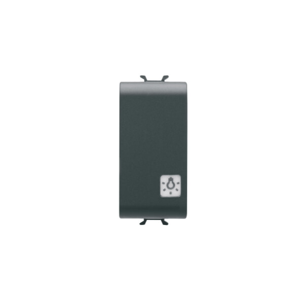 Bouton-pou. 1m 1p No 16a 'lumiÈre' Noir - Gewiss - GW12151