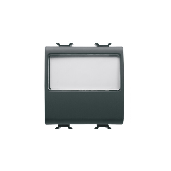 B-p 2m 1p No 10a Porte-etiq. Lum. Noir - Gewiss - GW12191