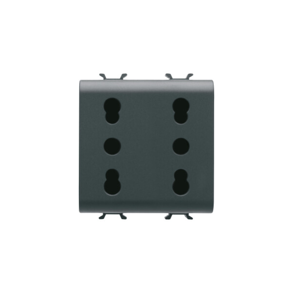Pr. D. 2p+t 16a P17-11 Biv Std I/d Noire - Gewiss - GW12208