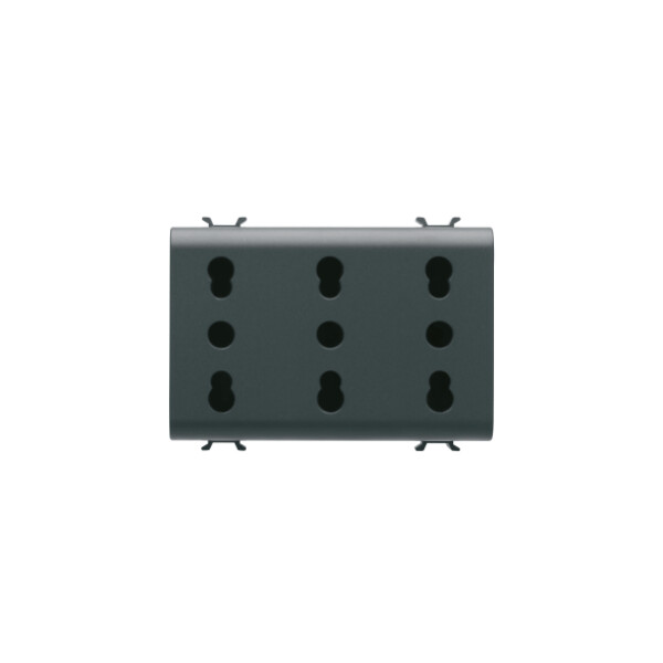 Pr. T. 2p+t 16a P17-11 Biv Std I/d Noire - Gewiss - GW12209