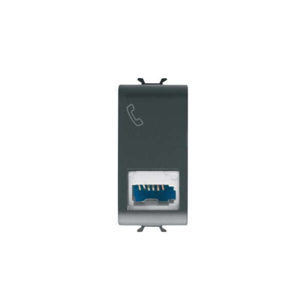 Connecteur Teleph. Std Israelien Noir - Gewiss - GW12406