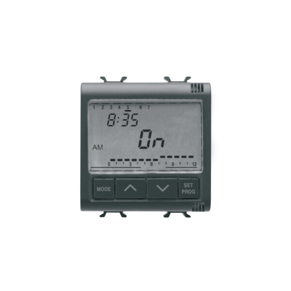 Programmateur Electro. J/s 1c 2m Noir - Gewiss - GW12581
