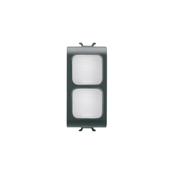 Voyant De Sign. Double Transparent Noir - Gewiss - GW12628
