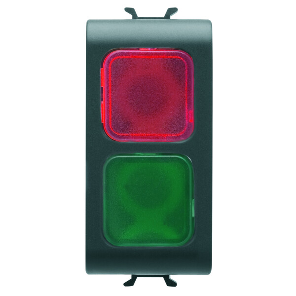 Voyant De Sign. Double Rouge/vert Noir - Gewiss - GW12629