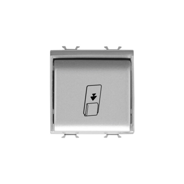 Interrupteur Badge Elettromec.2m Titane - Gewiss - GW14039