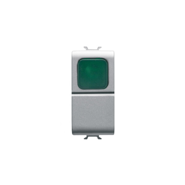 B-p 1m 1p No 16a Voyant Vert Titane - Gewiss - GW14142