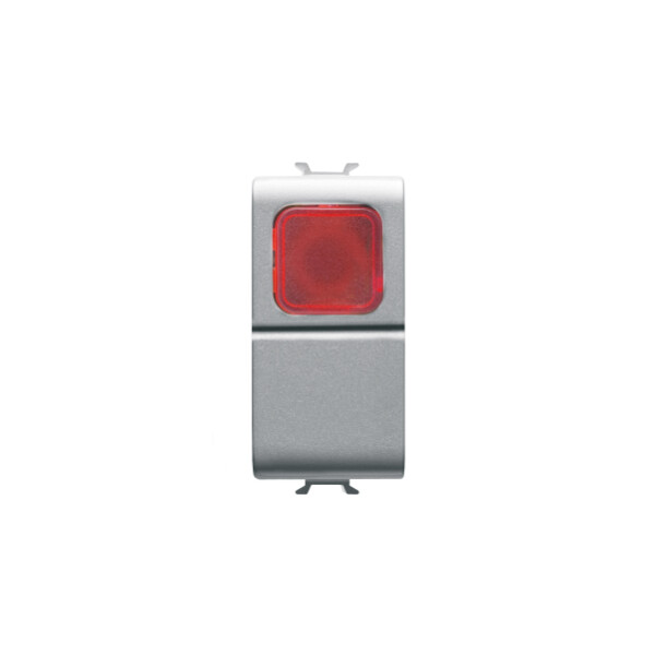 B-p 1m 1p No 16a Voyant Rouge Titane - Gewiss - GW14143