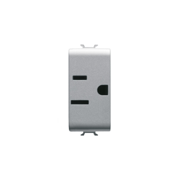 Prise 1m 2 P+t 15a Std Usa Titane - Gewiss - GW14286