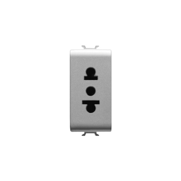 Prise 1m 2p+t 15a Std Usa Titane - Gewiss - GW14288