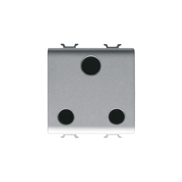 Prise 2m 2 P+t 15a Std Anglais Titane - Gewiss - GW14297