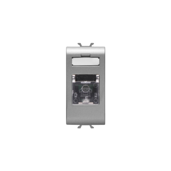 Connecteur Telephonique Rj11 1m Titane - Gewiss - GW14401