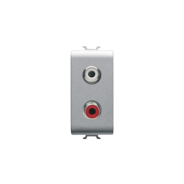Connecteur Double Rca 1m Chorus Titane - Gewiss - GW14453