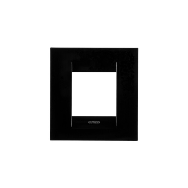 Plaque Geo Int. 2p Noir Toner - Gewiss - GW16422TN