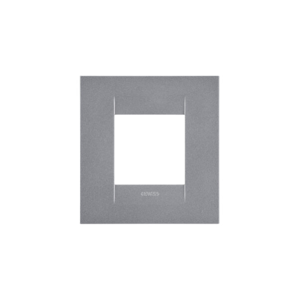 Plaque Geo Int. 2p Titane - Gewiss - GW16422VT