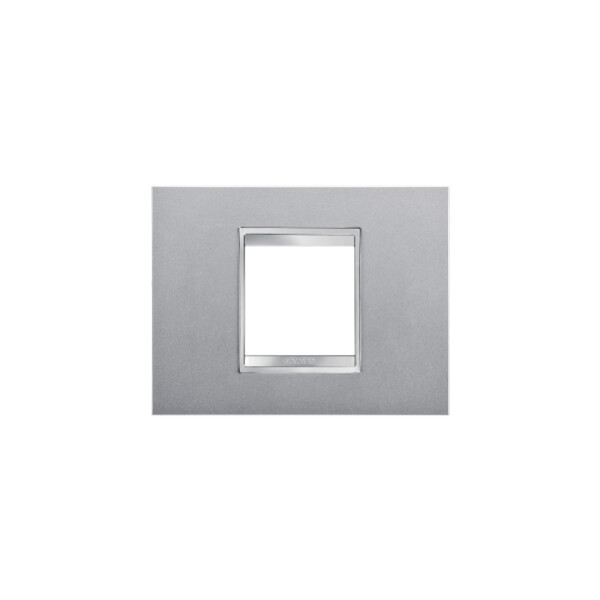Plaque Lux 2p Titane - Gewiss - GW16202VT