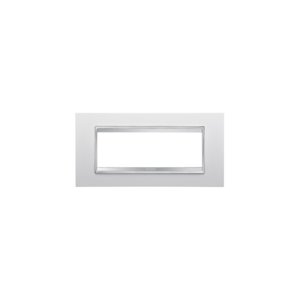 Plaque Lux 6p Blanc CrÈme - Gewiss - GW16206TB