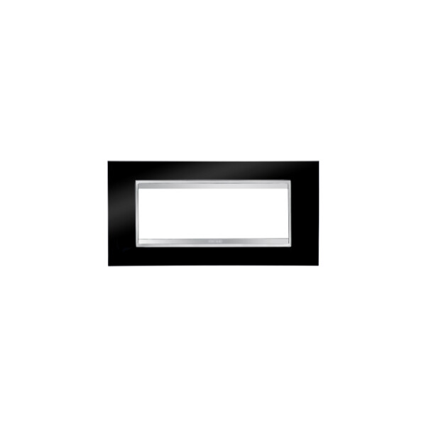 Plaque Lux 6p Noir Toner - Gewiss - GW16206TN