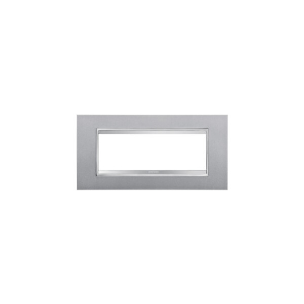 Plaque Lux 6p Titane - Gewiss - GW16206VT