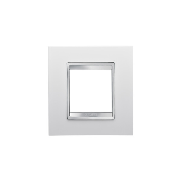 Plaque Lux Int. 2p Blanc CrÈme - Gewiss - GW16222TB